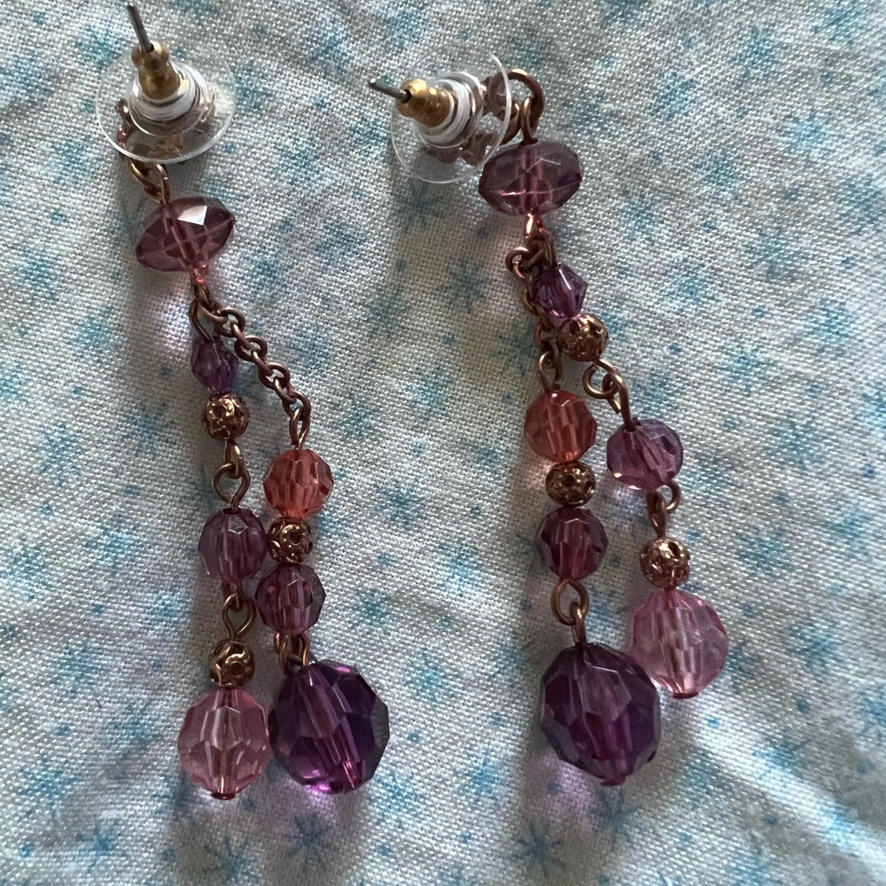 Women’s one of a kind handmade vintage earrings.